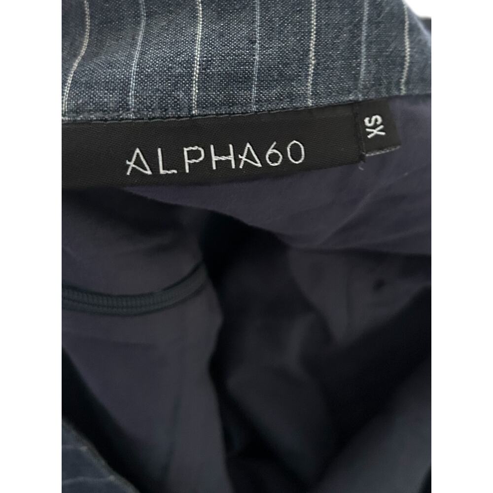 Alpha60 Linen Jumpsuit Pinstripe Halter XS - Picture 6 of 7